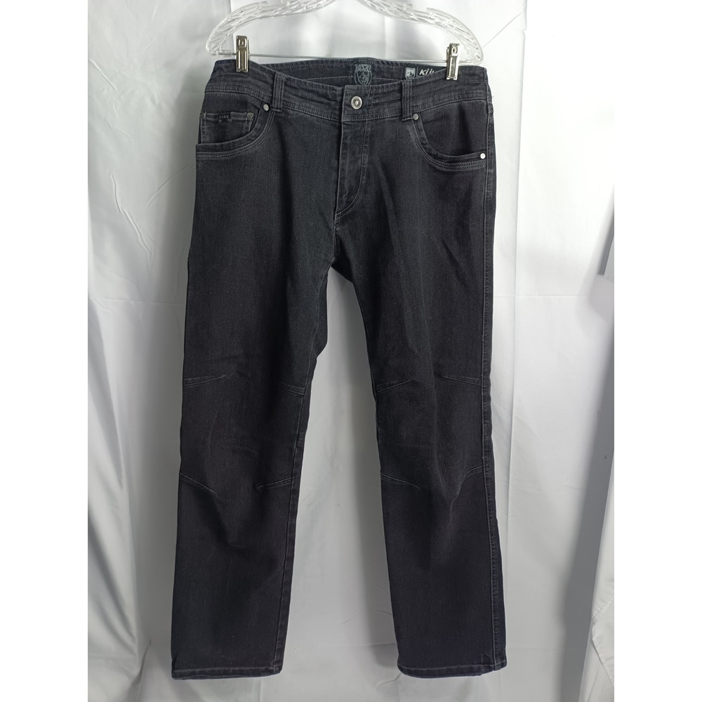 KUHL Kanvus Jean Mens 34x32 Charcoal Black Outdoor Casual Pants RN 108846